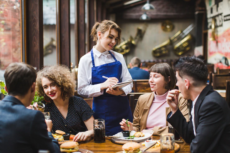 atender os clientes no restaurante com eficiência