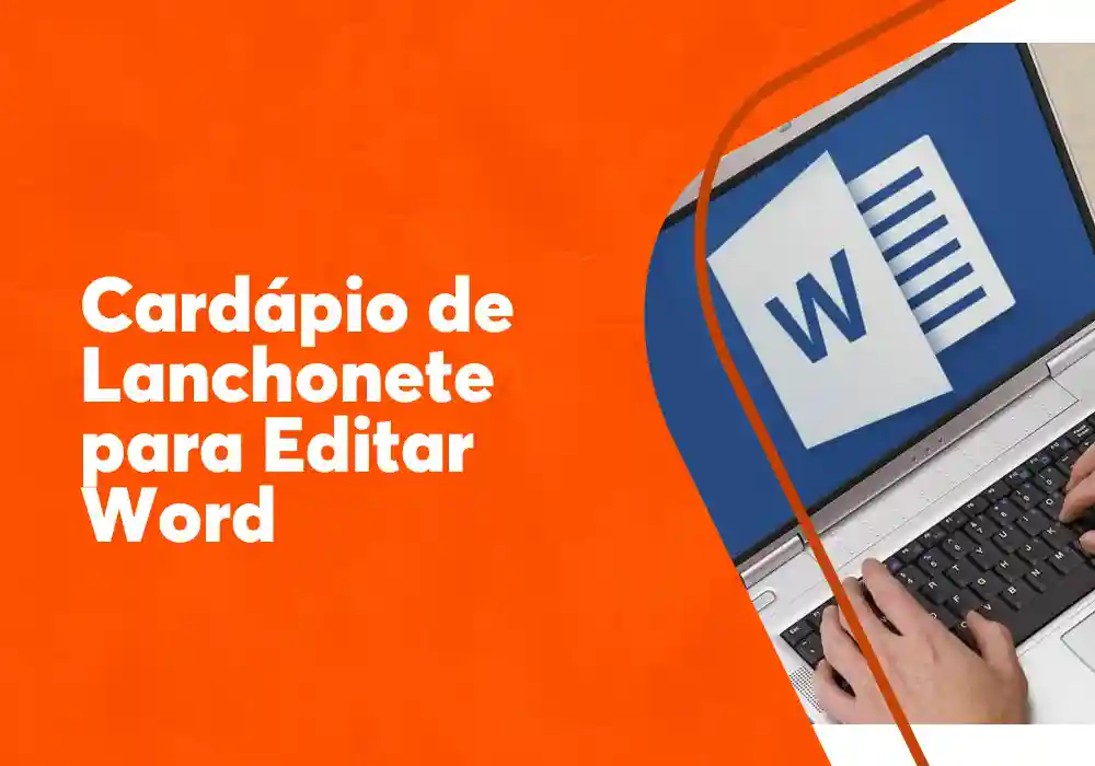 cardápio de lanchonete para editar no word