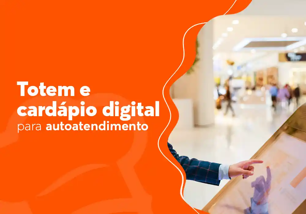 totém de atendimento digital em restaurante