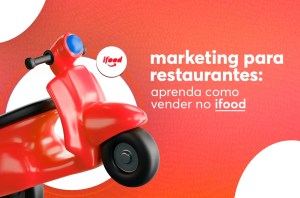 moto com o simbolo do ifood