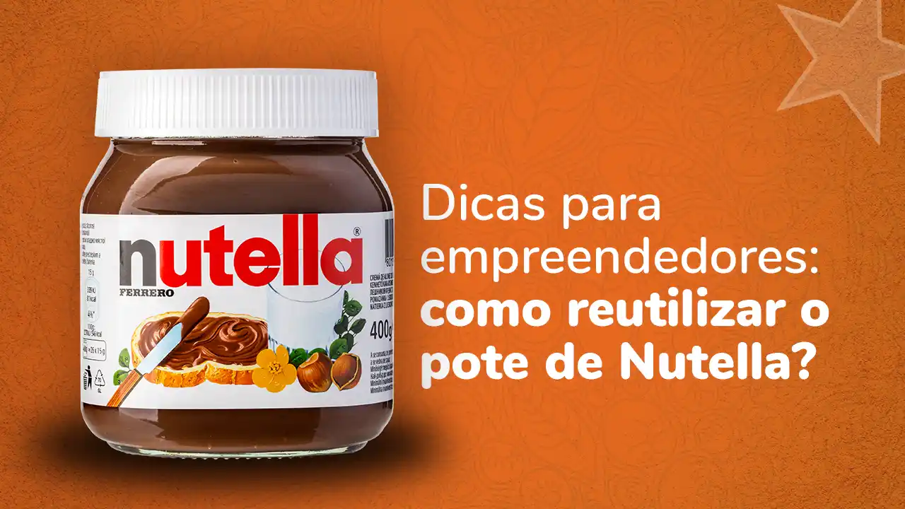 como reutilizar pote de nutella