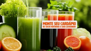 capa cardápio sucos naturais